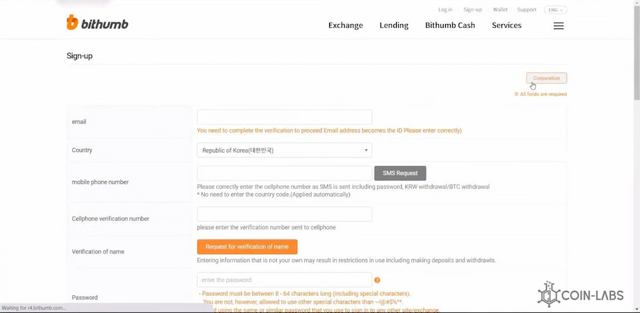 How to buy on Bithumb 1